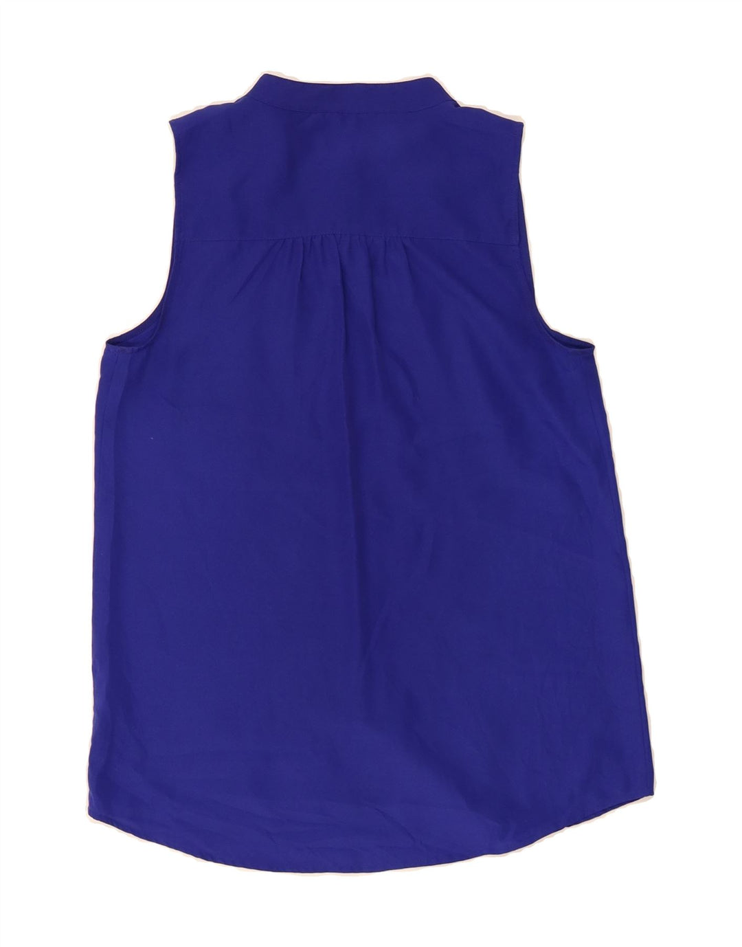 J. CREW Womens Sleeveless Shirt Blouse US 6 Medium Navy Blue Polyester Vintage J. Crew and Second-Hand J. Crew from Messina Hembry 