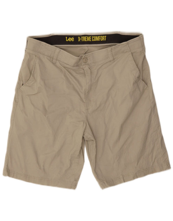 Lee Mens X-treme Comfort Chino Shorts W38 XL Beige Cotton
