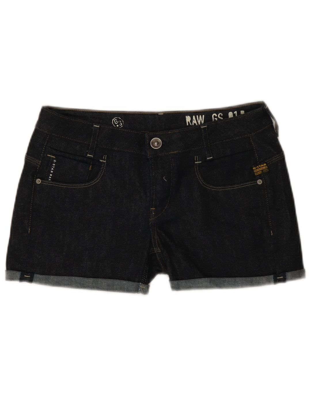 G-Star Womens Denim Shorts W29 Medium Navy Blue Cotton