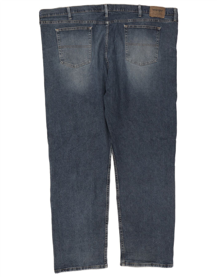 Wrangler Mens Straight Jeans W52 L32 Blue Cotton