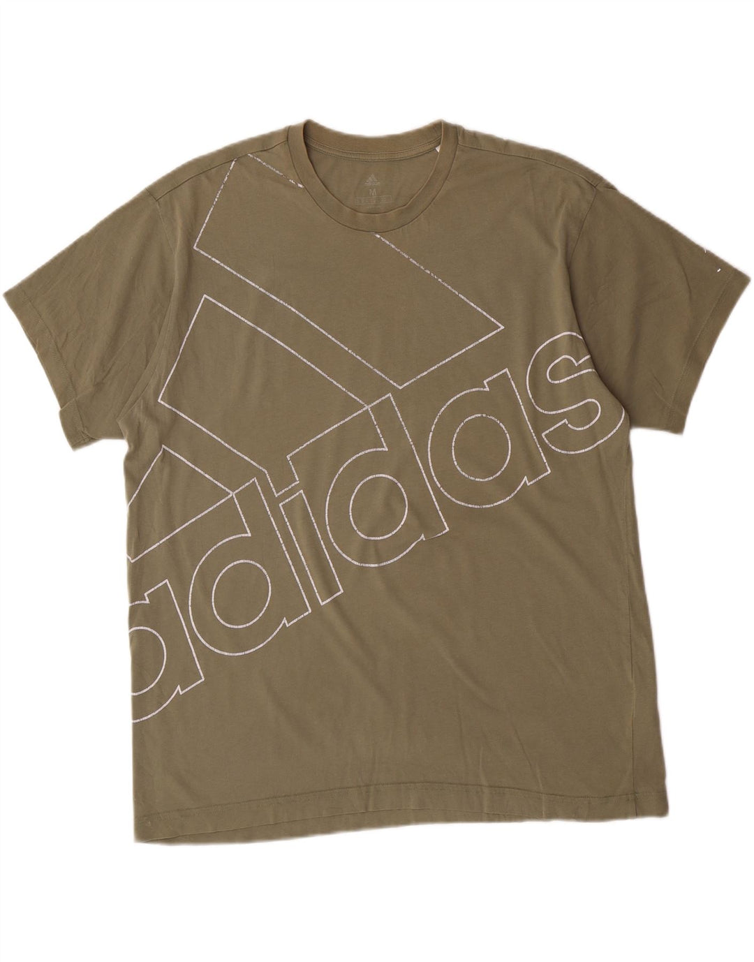 ADIDAS Mens Graphic T-Shirt Top Medium Grey Cotton Vintage Adidas and Second-Hand Adidas from Messina Hembry 