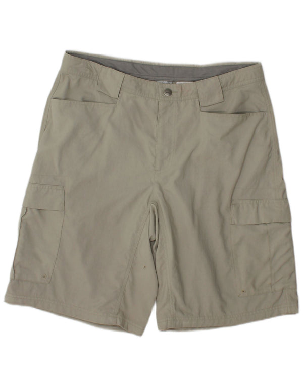 Columbia Mens Cargo Shorts W34 Large Grey Nylon