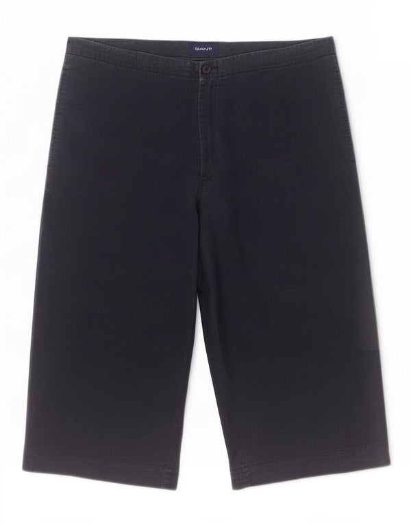 Gant Mens Bermuda Shorts W35 Large Navy Blue Linen