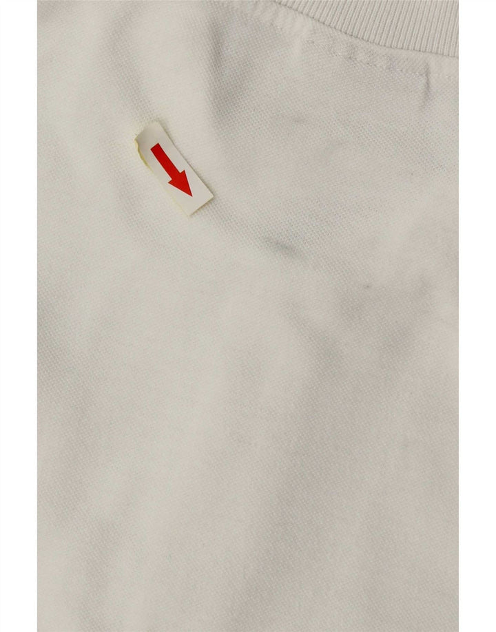 Think Pink Mens Polo Shirt Small White