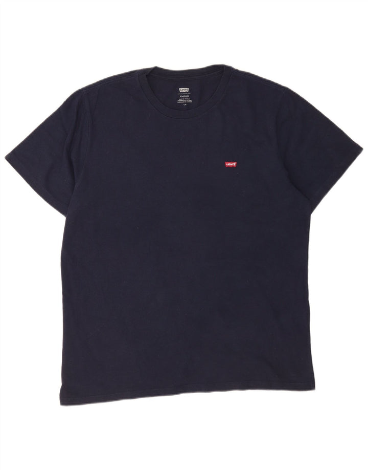 LEVI'S Mens Standard T-Shirt Top Large Navy Blue