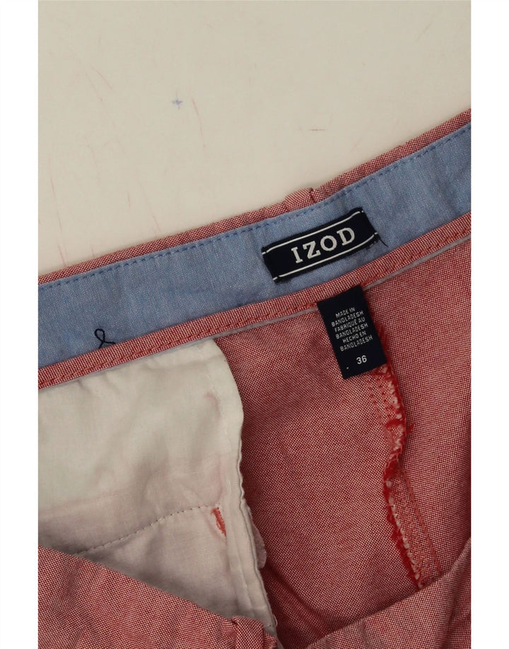 IZOD Mens Chino Shorts W36 Large  Red Cotton Vintage Izod and Second-Hand Izod from Messina Hembry 