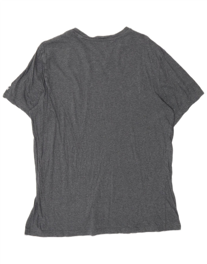 Reebok Mens Graphic T-Shirt Top Large Grey
