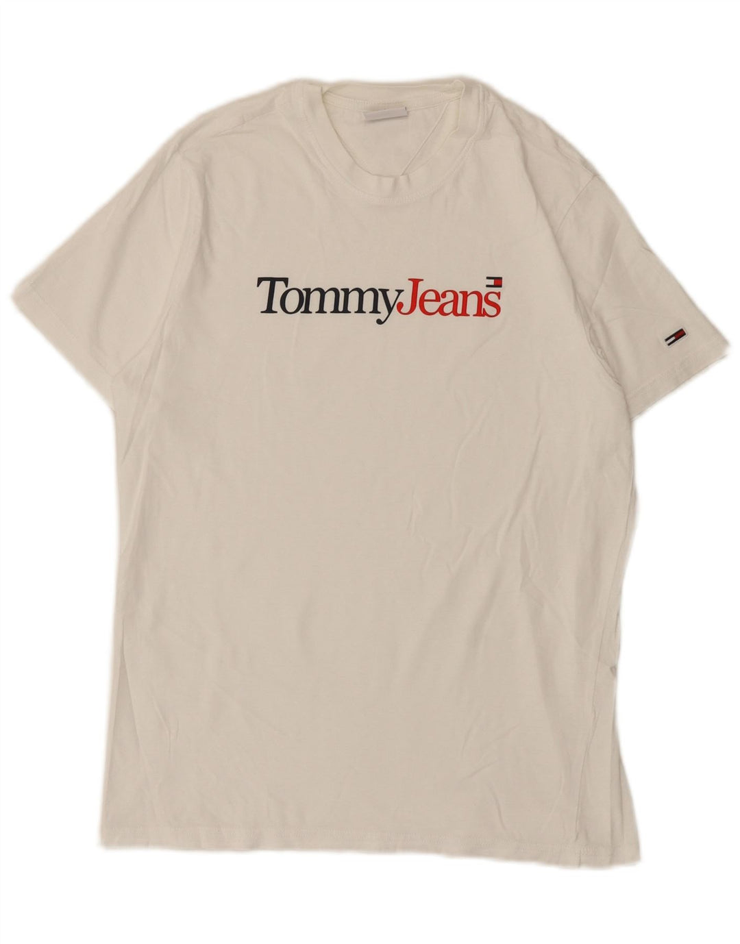 Tommy Hilfiger Mens Graphic T-Shirt Top Small White