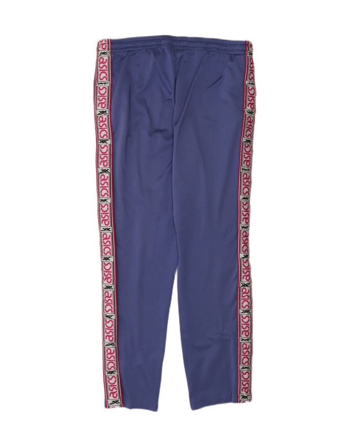 ASICS Mens Graphic Full Tracksuit Medium  Blue Striped
