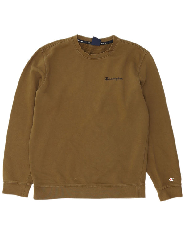 Champion Mens Sweatshirt Jumper Medium Khaki Cotton