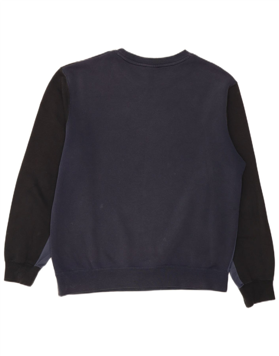 Nike Mens Graphic Sweatshirt Jumper Medium Navy Blue Colourblock