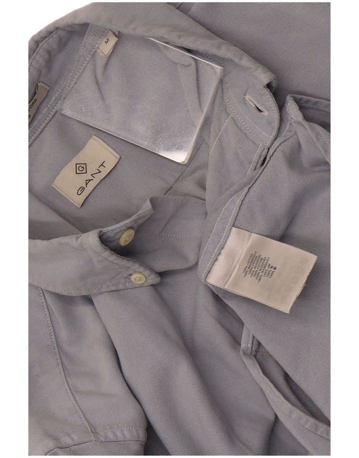 GANT Mens Fitted Shirt Medium Blue Cotton
