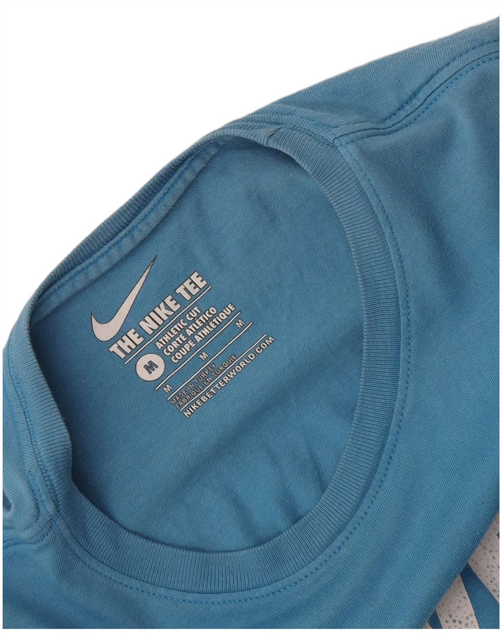 Nike Mens Athletic Cut Graphic T-Shirt Top Medium Blue