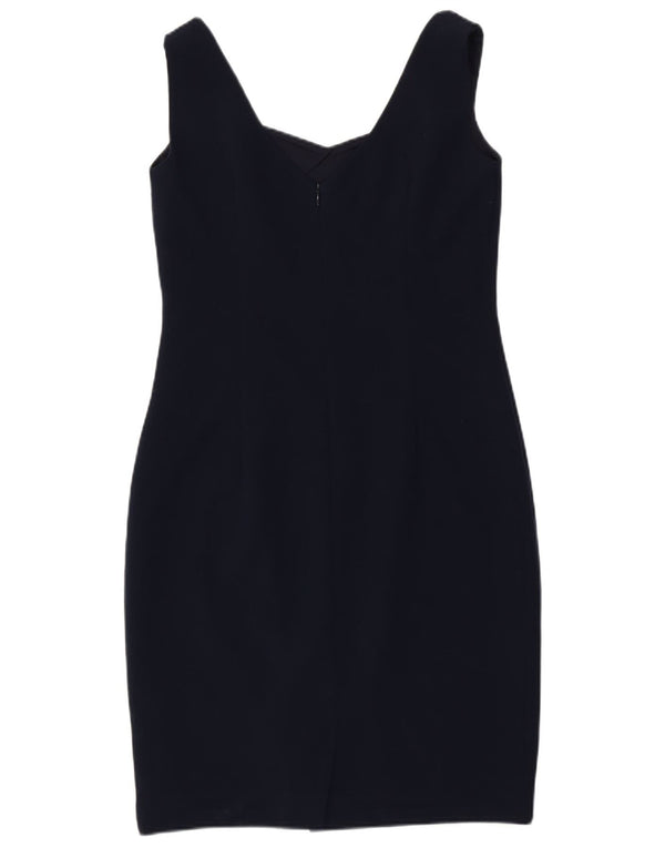 Phase Eight Womens Sleeveless Sheath Dress UK 12 Medium Navy Blue Polyester