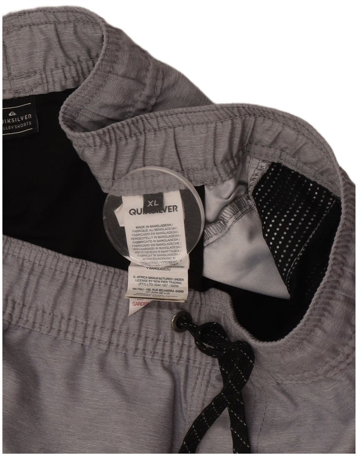 Quiksilver Mens Swimming Shorts XL  Grey Polyester