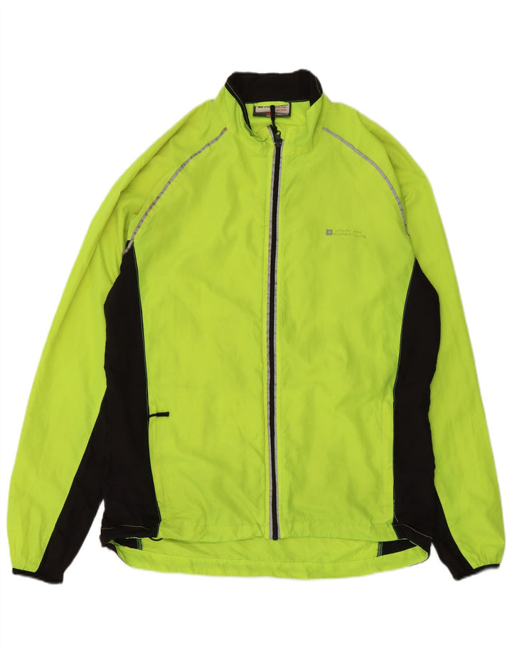 Mountain Warehouse Mens Rain Jacket UK 38 Medium Yellow Colourblock