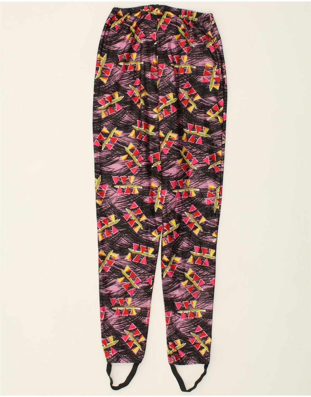 SPORTFUL Womens Stirrup Leggings IT 52 2XL Pink Geometric Polyester Vintage Sportful and Second-Hand Sportful from Messina Hembry 