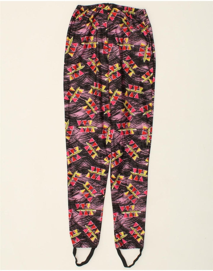 SPORTFUL Womens Stirrup Leggings IT 52 2XL Pink Geometric Polyester Vintage Sportful and Second-Hand Sportful from Messina Hembry 