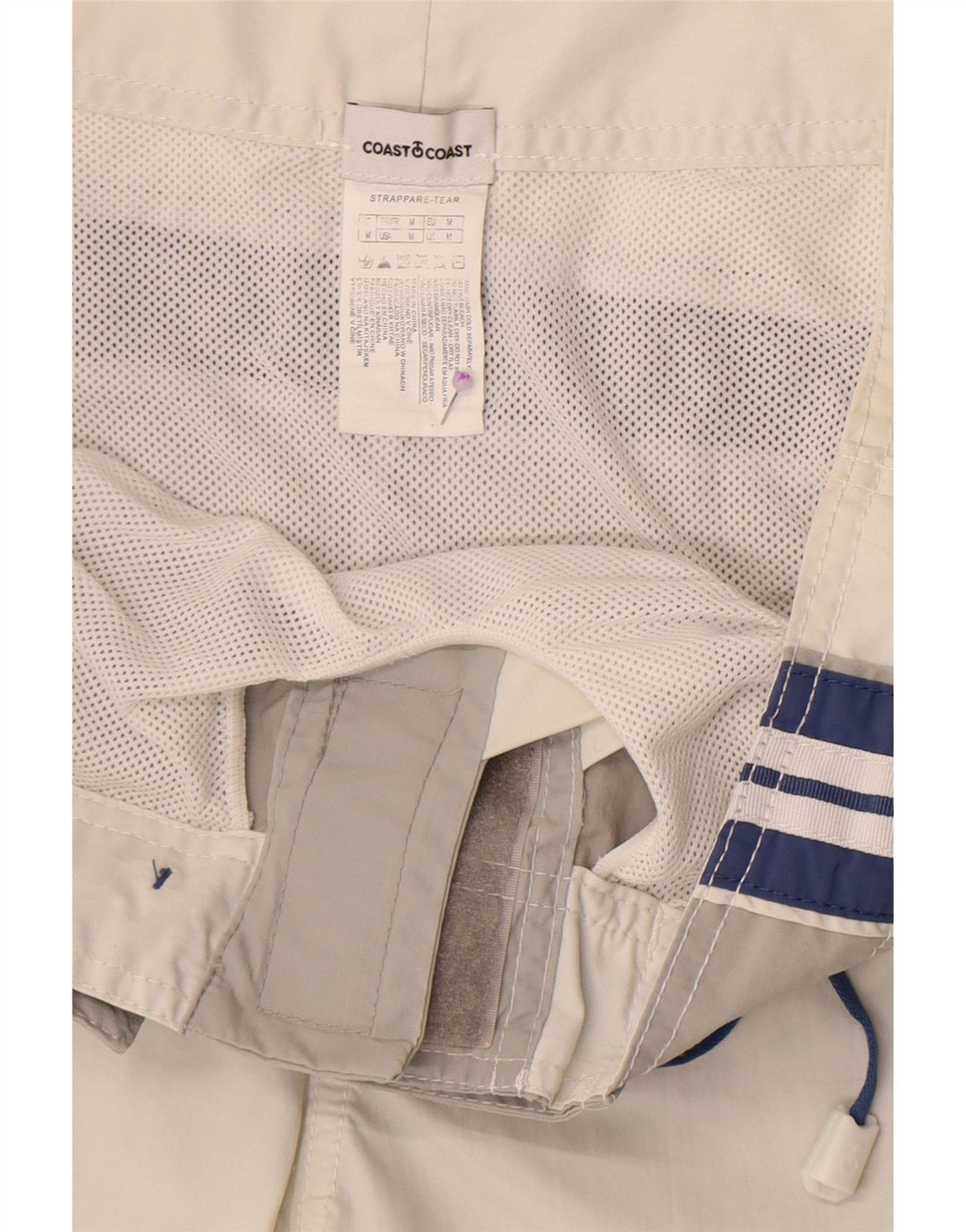 Coast Mens Graphic Swimming Shorts Medium  Grey Colourblock Polyamide