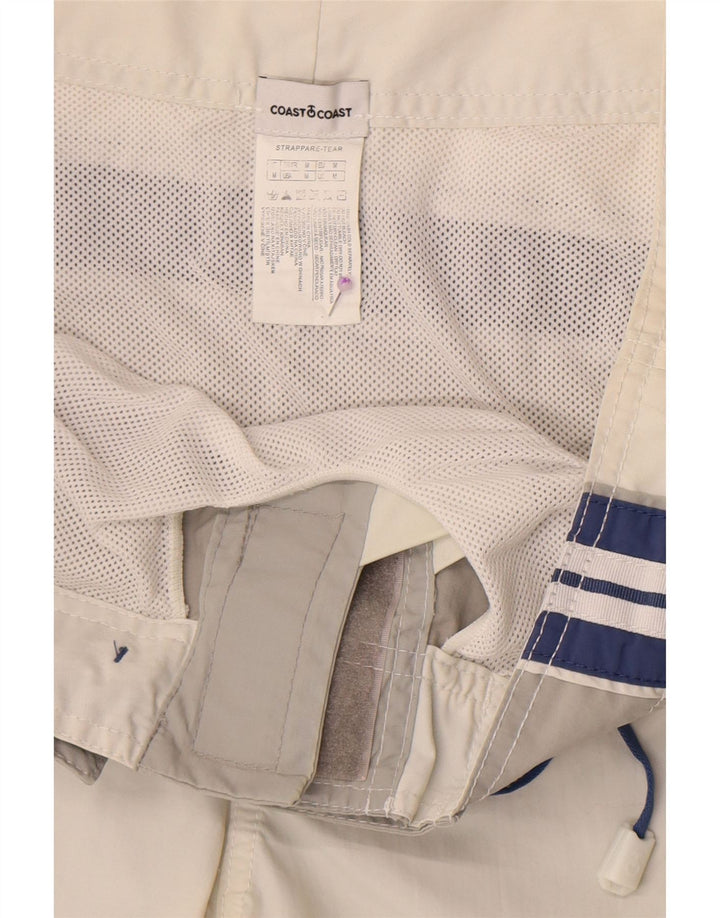 Coast Mens Graphic Swimming Shorts Medium  Grey Colourblock Polyamide