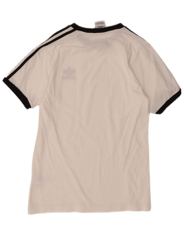 Adidas Mens T-Shirt Top Small White Cotton