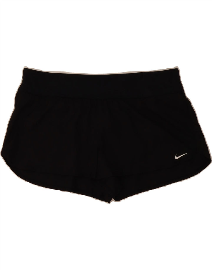 NIKE Womens Sport Shorts UK 18 XL Black Polyester Vintage Nike and Second-Hand Nike from Messina Hembry 