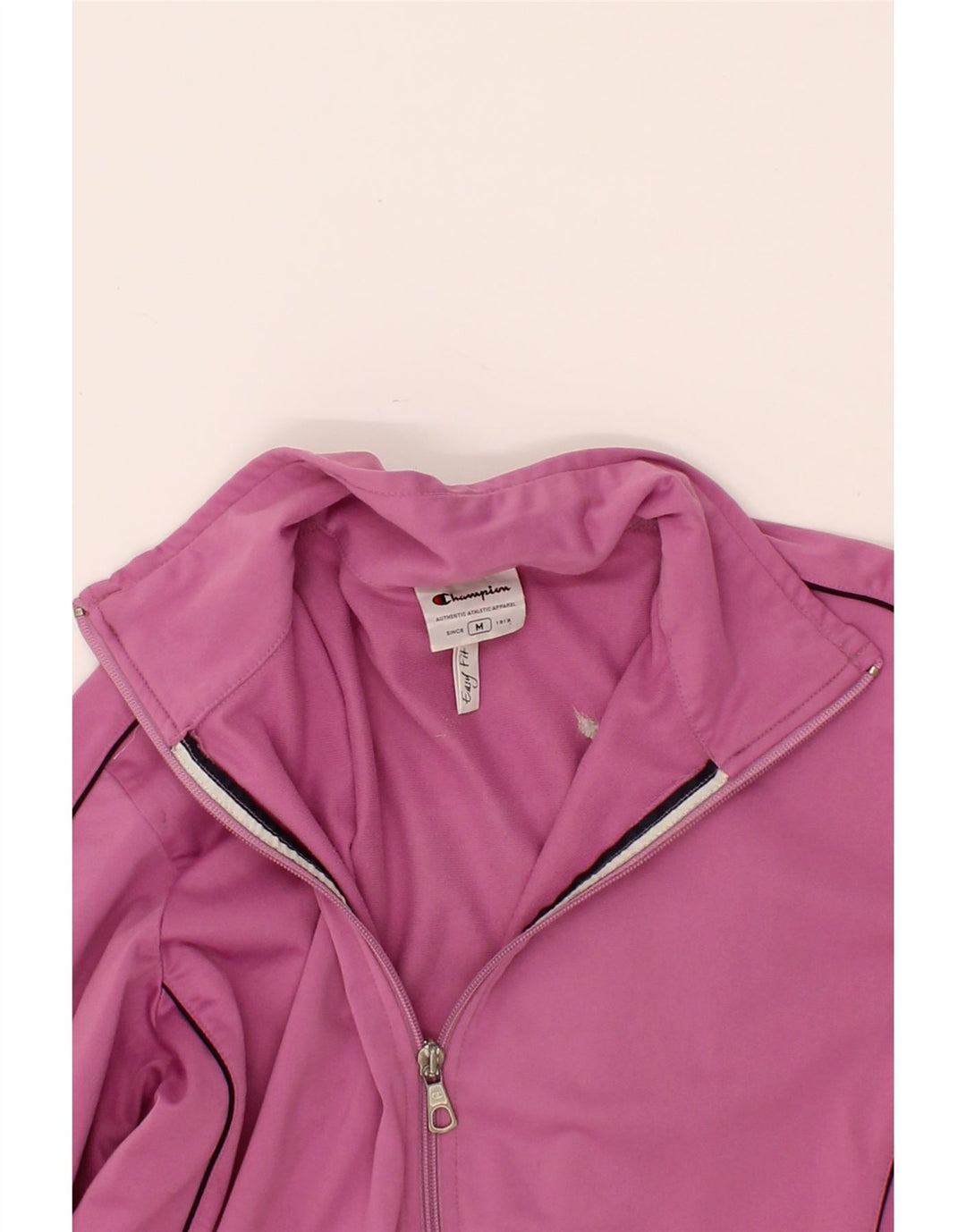 CHAMPION Womens Tracksuit Top Jacket UK 14 Medium Pink Polyester Vintage Champion and Second-Hand Champion from Messina Hembry 
