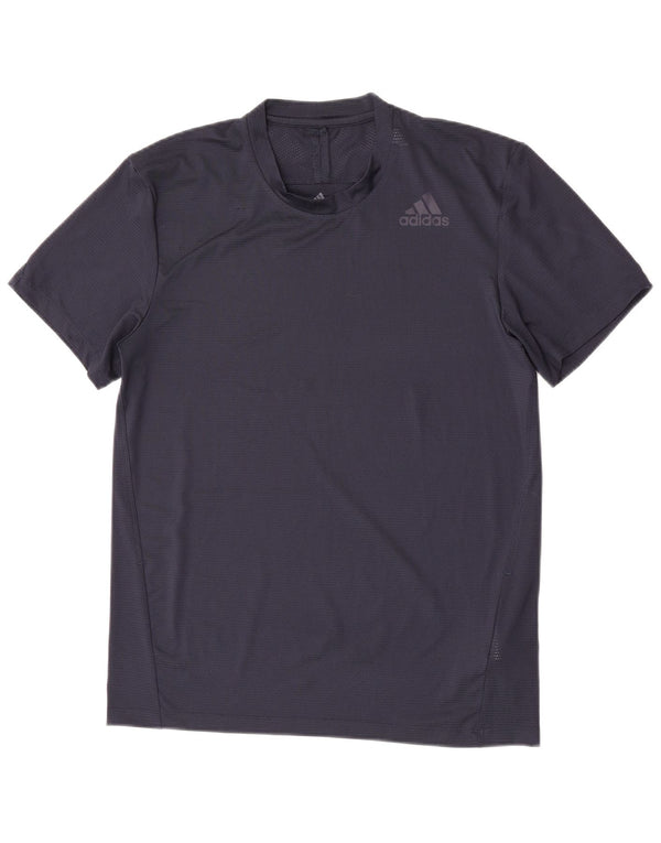 Adidas Mens Aeroready T-Shirt Top Medium Navy Blue Polyester