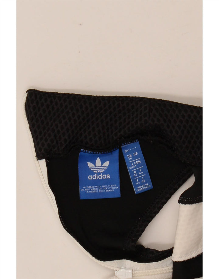 ADIDAS Womens Graphic Bodycon Dress UK 16 Large  White Colourblock