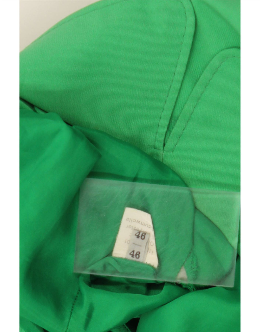 HUCKE Womens Overcoat EU 46 XL Green Polyester Vintage Hucke and Second-Hand Hucke from Messina Hembry 