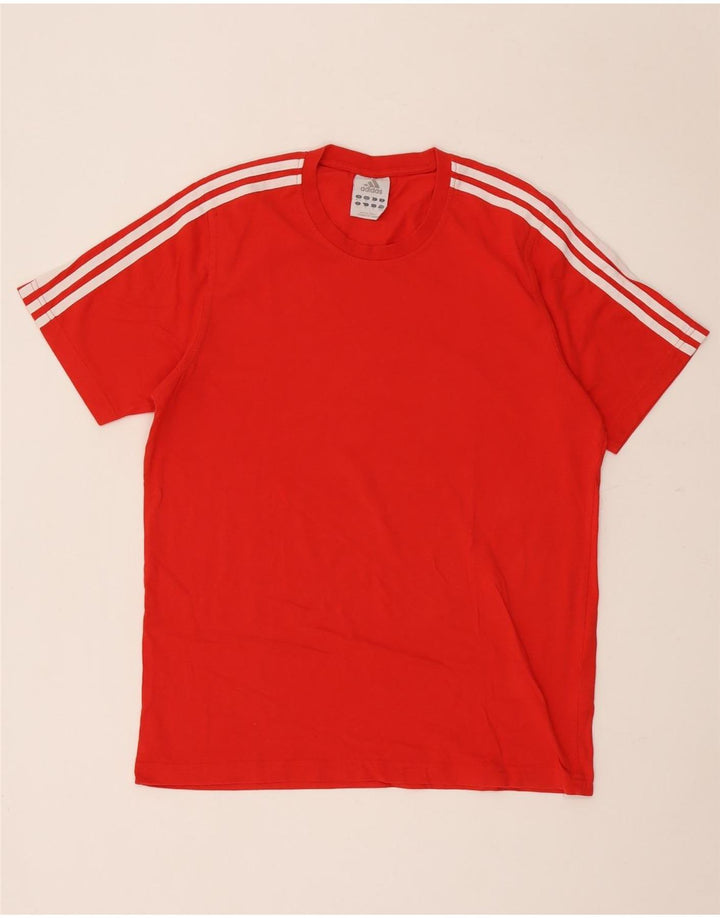 Adidas Mens T-Shirt Top UK 40/42 Medium Red