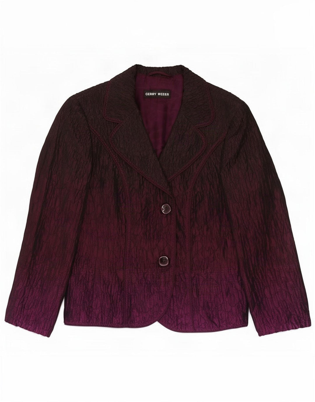 Gerry Weber Womens 2 Button Blazer Jacket UK 12 Medium Purple Polyester