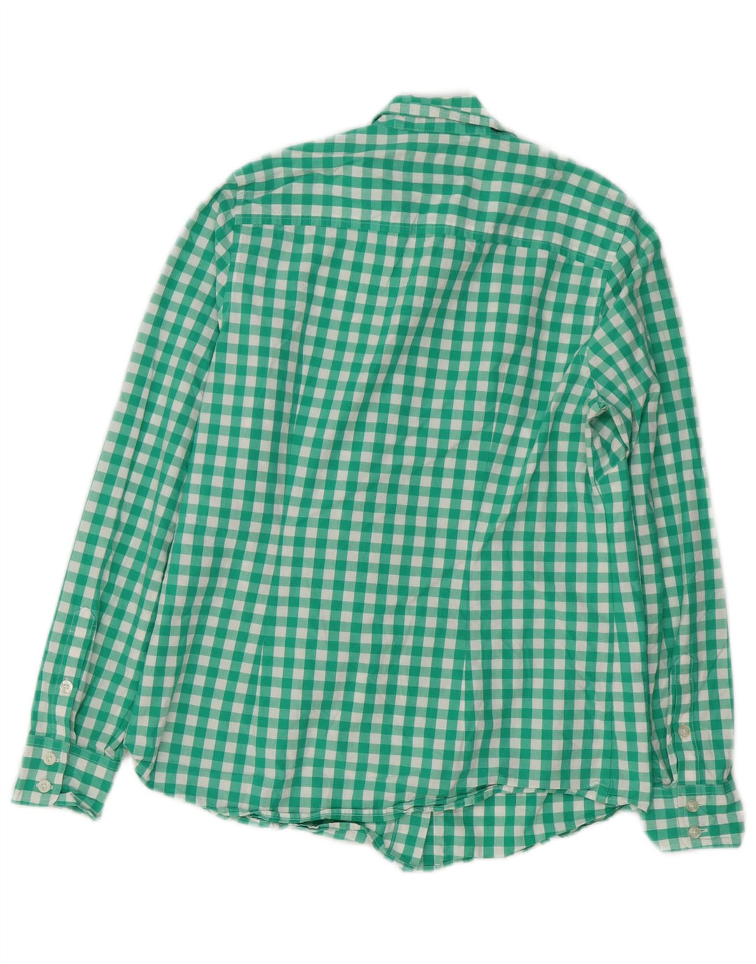 VINEYARD VINES Womens Shirt US 6 Medium Green Gingham Cotton