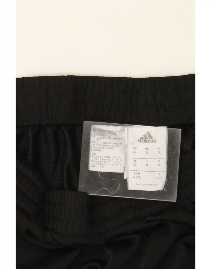 ADIDAS Mens Tracksuit Trousers Joggers XL Black Polyester