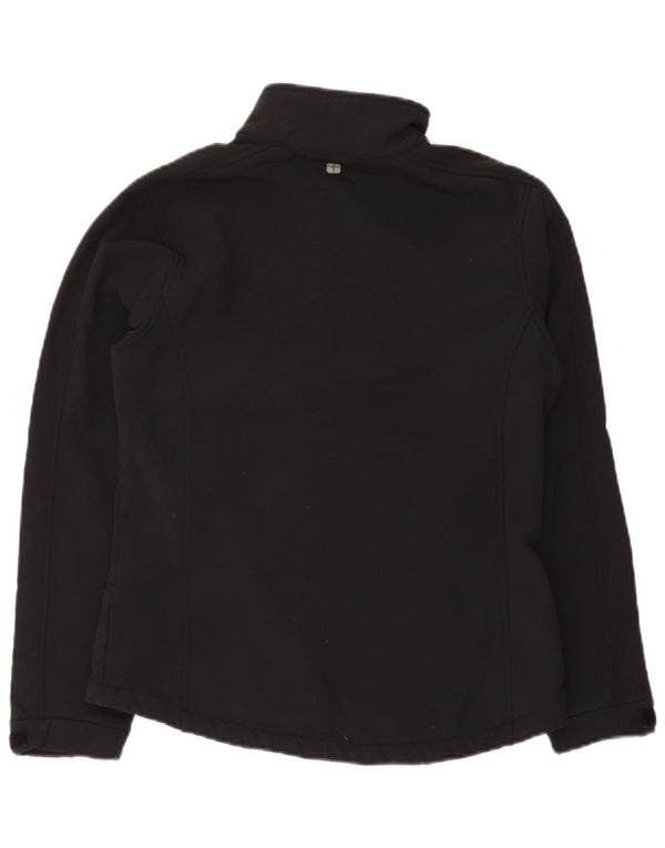 Mountain Warehouse Womens Windbreaker Jacket UK 12 Medium Black Polyester