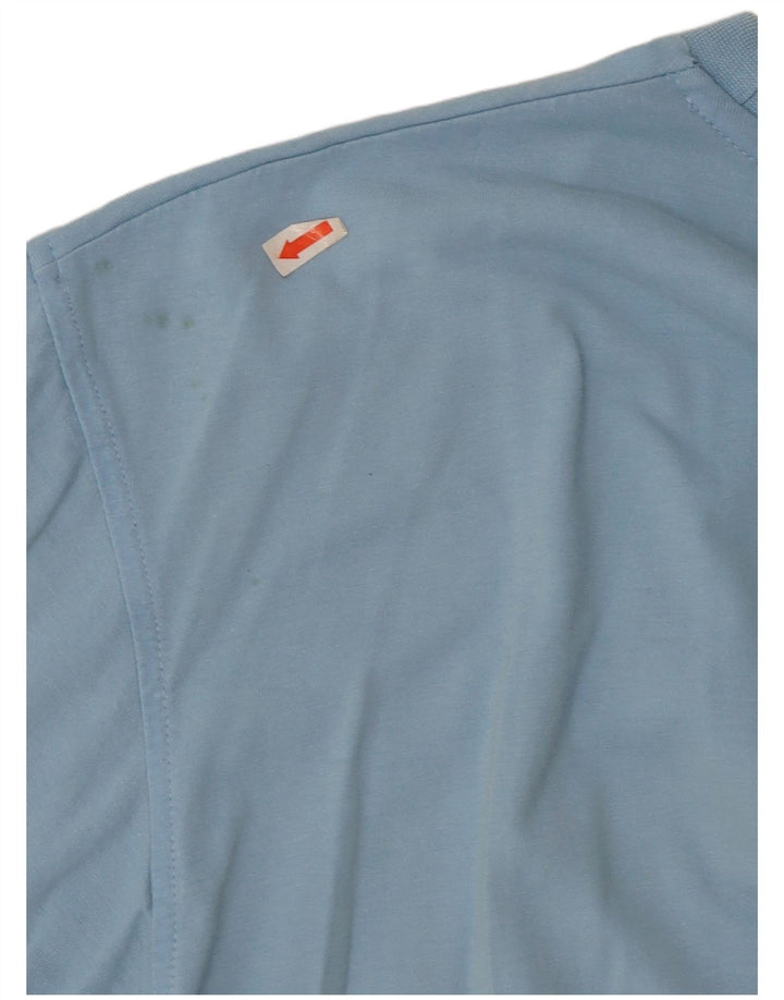 Lotto Mens Graphic T-Shirt Top Medium Blue Cotton