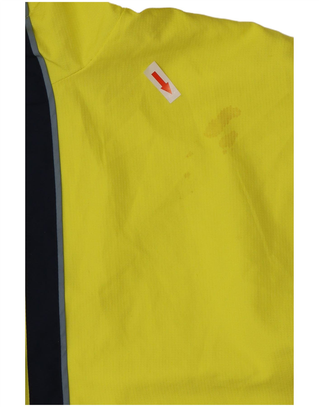 Adidas Mens Hooded Pullover Rain Jacket UK 36 Small Yellow Colourblock