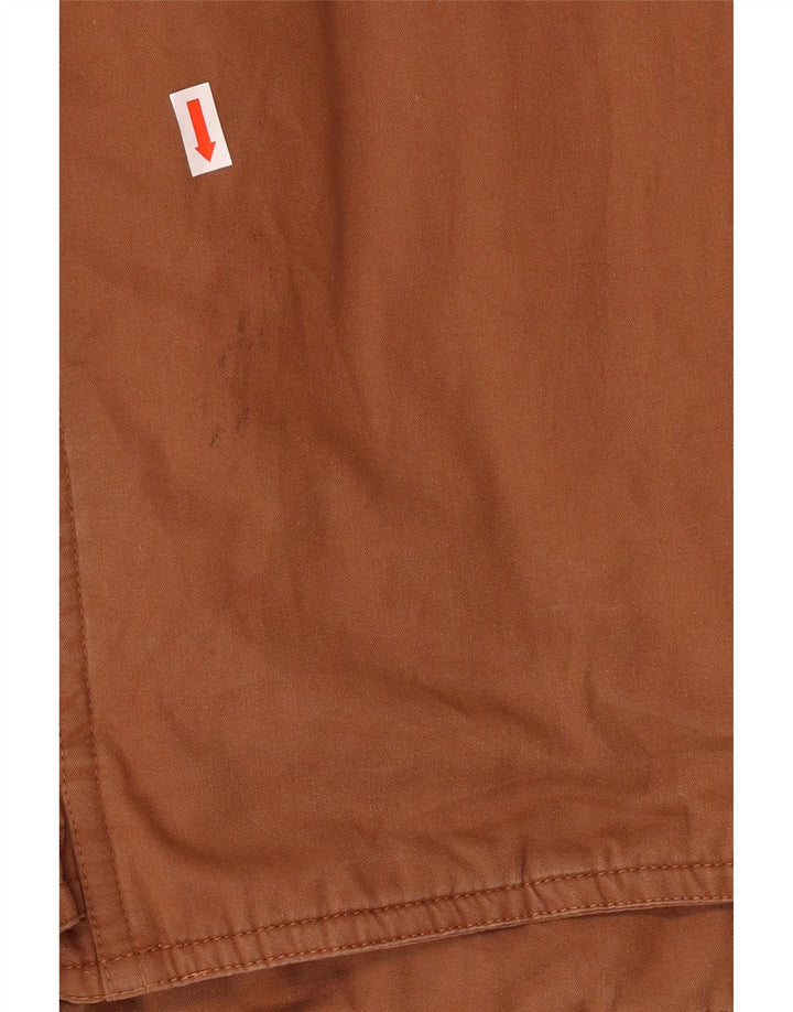 MONTEDORO Mens Military Bomber Jacket IT 52 XL Brown Cotton