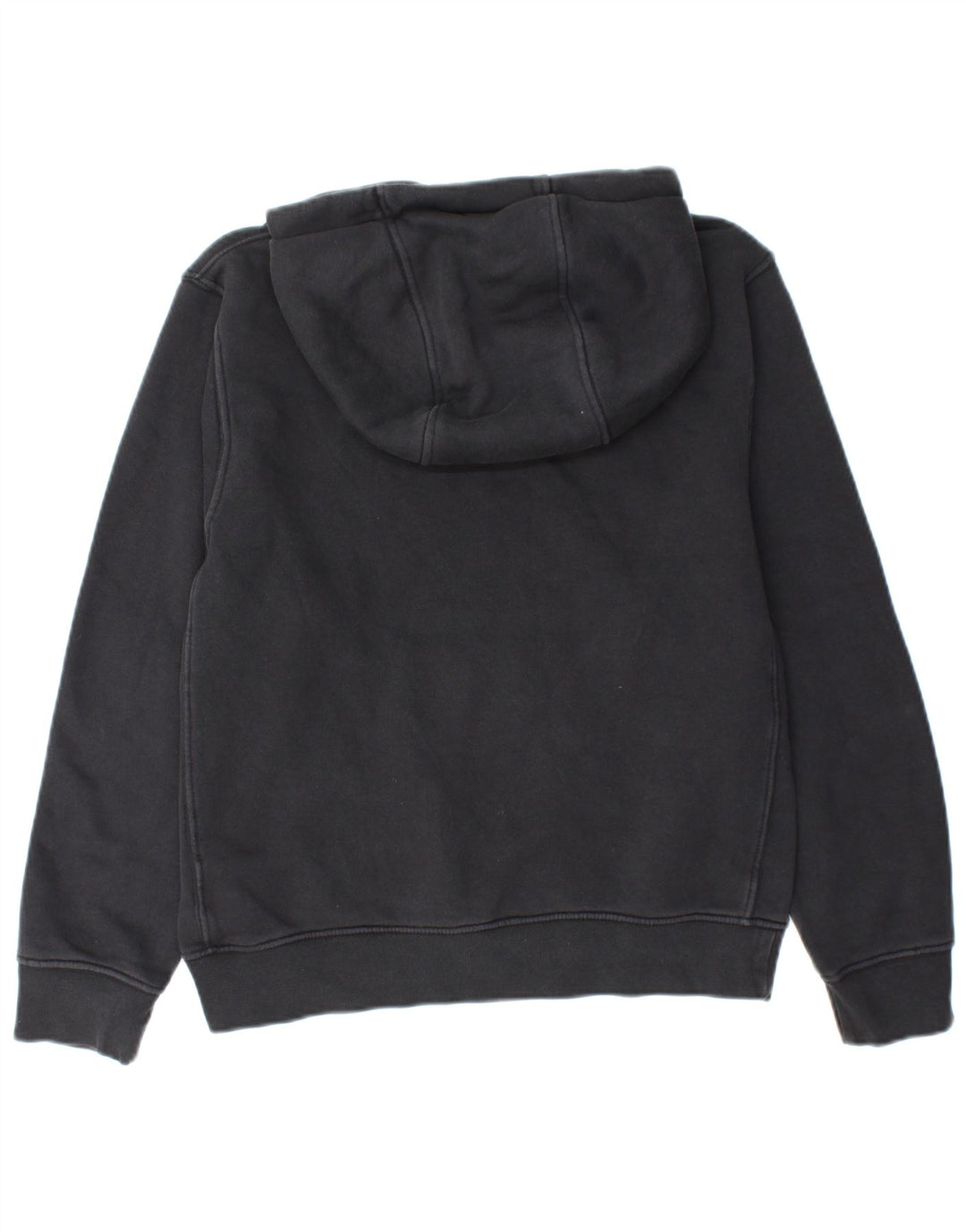 NIKE Womens Oversized Hoodie Jumper UK 6 XS Black Cotton