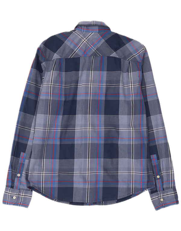 TOMMY HILFIGER Mens Shirt Large Blue Check Cotton
