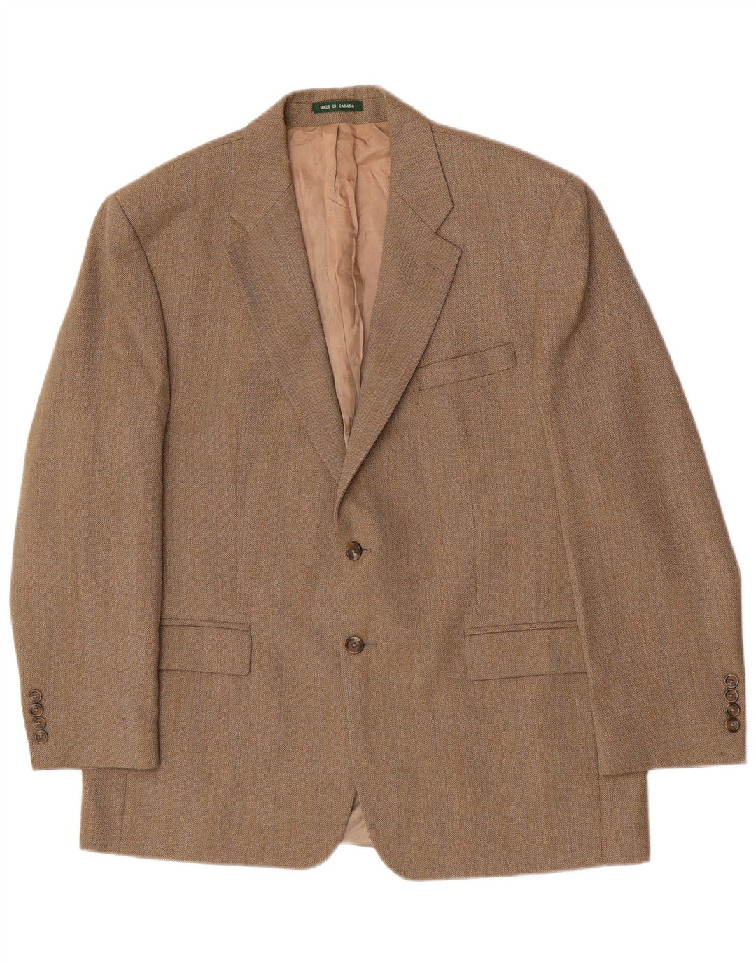 Ralph Lauren Mens Regular Blazer Jacket UK 44 2XL Brown Herringbone