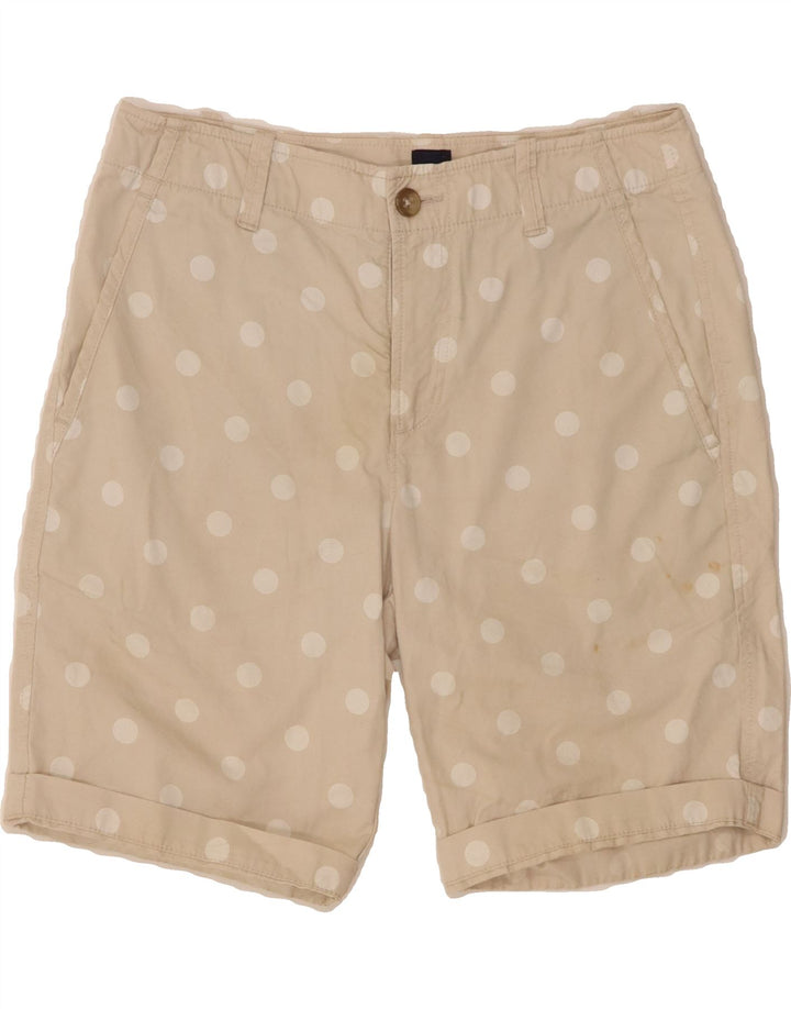 GAP Womens Chino Shorts W30 Medium Beige Polka Dot Cotton Vintage Gap and Second-Hand Gap from Messina Hembry 