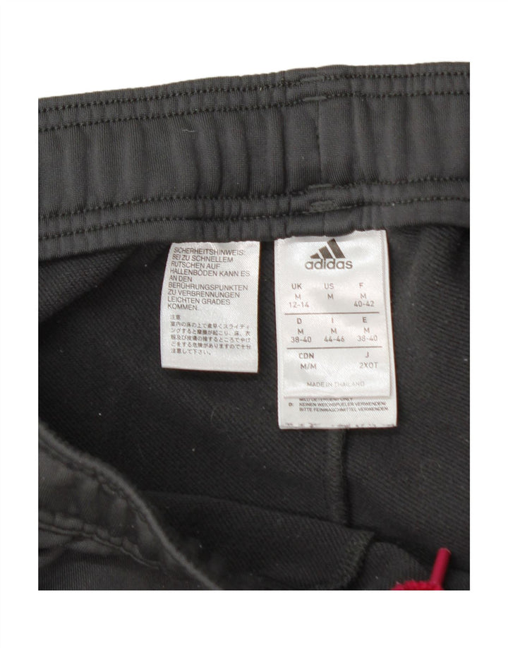ADIDAS Womens Tracksuit Trousers Joggers UK 12/14 Medium  Grey Polyester