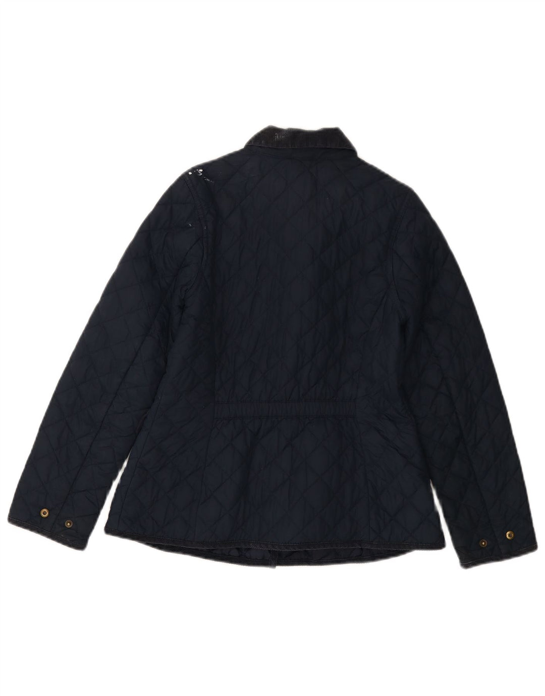 RALPH LAUREN Girls Quilted Jacket 8-9 Years Medium Navy Blue Polyester