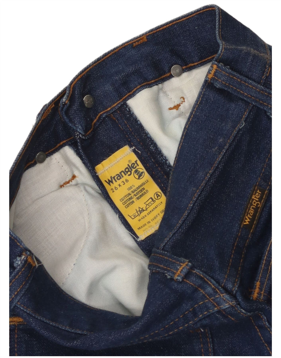 Wrangler Womens Straight Jeans W26 L28 Blue Cotton