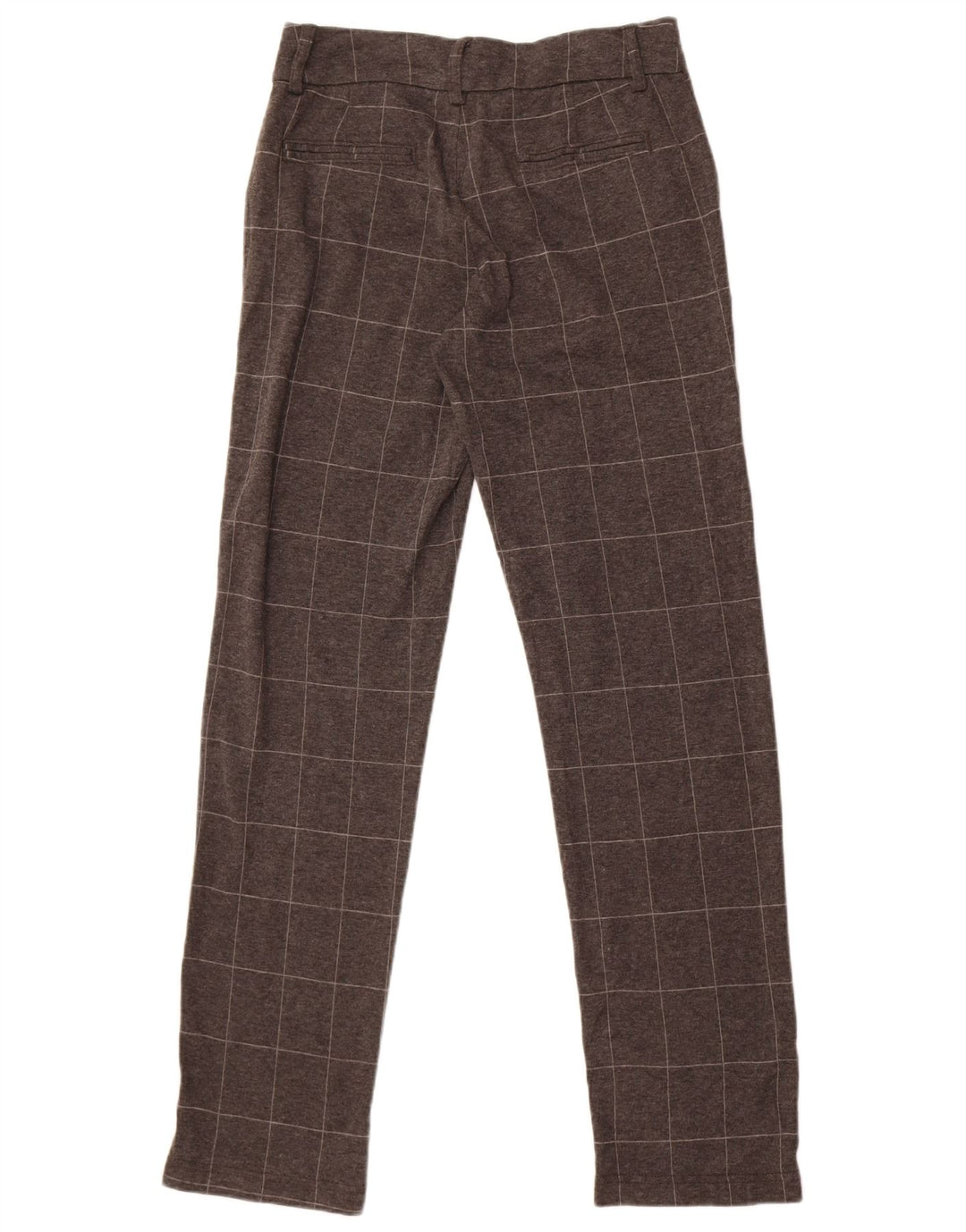 Lee Womens Riders Straight Chino Trousers US 8 Medium W30 L32 Grey Check