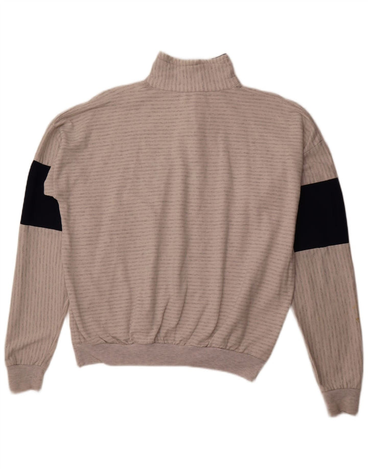 MAGIC Mens San Francisco Graphic Sweatshirt Jumper Large Grey Striped