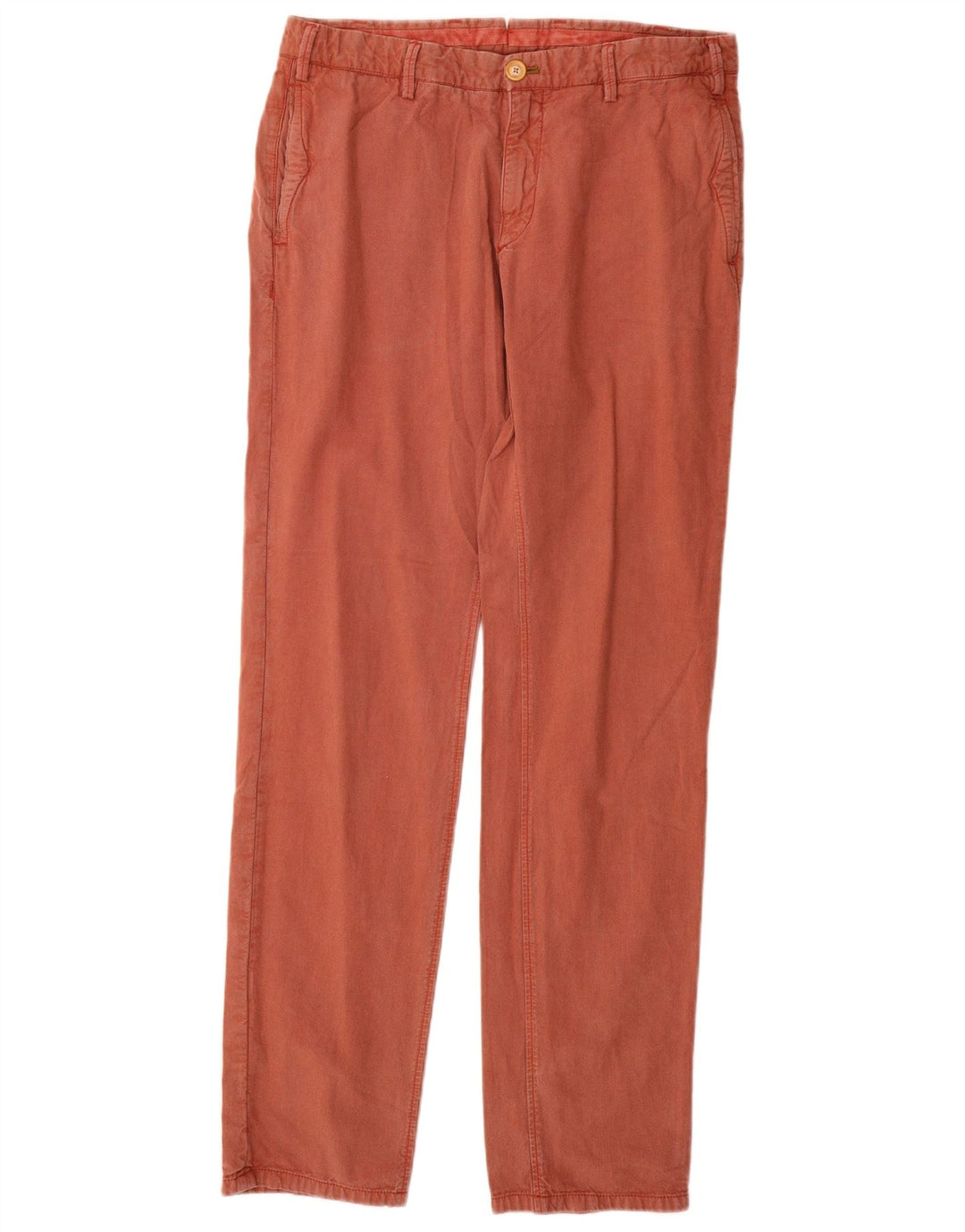 MASSIMO DUTTI Mens Casual Fit Chino Trousers EU 42 Large W32 L32 Red