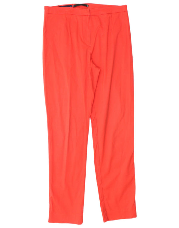 Vintage Womens Slim Casual Trousers IT 42 Medium W28 L27 Orange Cotton
