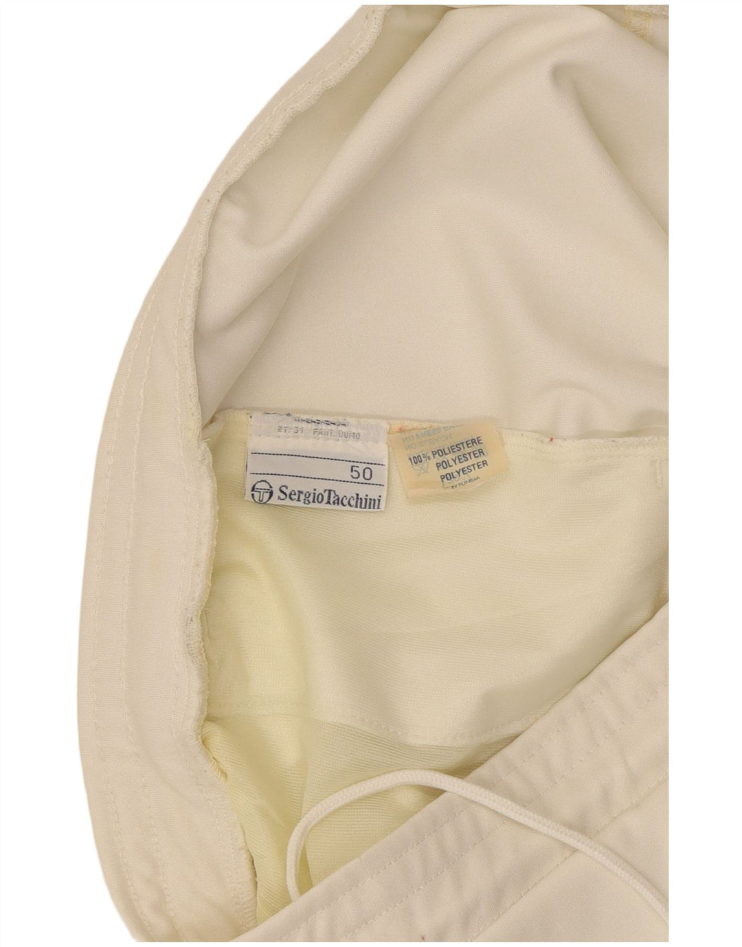 Sergio Tacchini Womens Sport Shorts IT 50 XL White Polyester